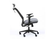 Fauteuil de bureau accoudoirs 1D avec têtière Tecsy 6