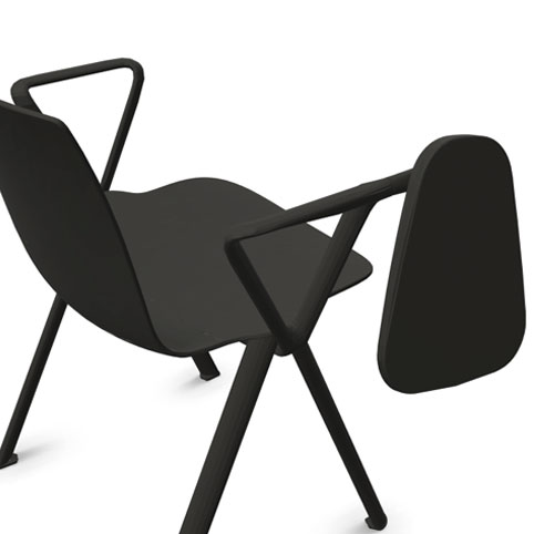 Chaise formation avec tablette écritoire Bakea — vue 20