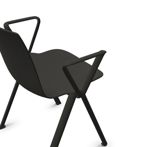 Chaise 4 pieds coque en PP Odei — vue 26