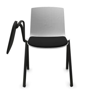 Chaise formation tapissée avec tablette écritoire Odei