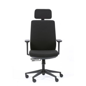 Fauteuil ergonomique tissu avec têtière Sherman