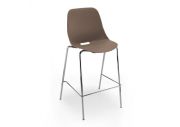 Tabouret 4 pieds coque polypropylène Bakea 3