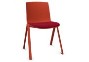 Chaise 4 pieds coque en PP tapissé Odei 1