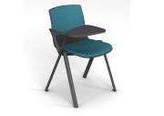 Chaise formation tapissée avec tablette écritoire Odei 12