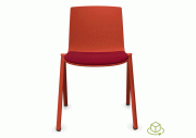 Chaise 4 pieds coque en PP tapissé Odei 4