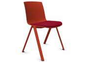 Chaise 4 pieds coque en PP tapissé Odei 10