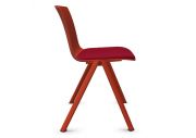 Chaise 4 pieds coque en PP tapissé Odei 11