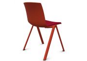 Chaise 4 pieds coque en PP tapissé Odei 12