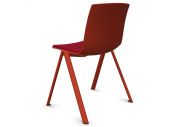Chaise 4 pieds coque en PP tapissé Odei 14
