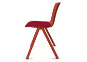 Chaise 4 pieds coque en PP tapissé Odei 15