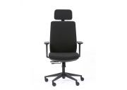 Fauteuil ergonomique tissu avec têtière Sherman 1