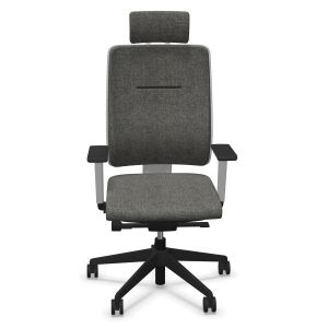 Fauteuil de bureau NPR Toleo blanc avec têtière