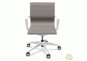 Fauteuil bas dossier Luma blanc 3