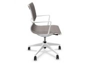 Fauteuil bas dossier Luma blanc 5