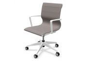 Fauteuil bas dossier Luma blanc 10