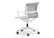 Fauteuil bas dossier Luma blanc 11