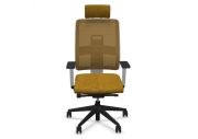 Fauteuil de bureau NPR Toleo blanc résille avec têtière 2