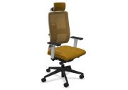 Fauteuil de bureau NPR Toleo blanc résille avec têtière 5