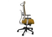 Fauteuil de bureau NPR Toleo blanc résille avec têtière 6