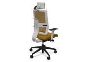 Fauteuil de bureau NPR Toleo blanc résille avec têtière 7