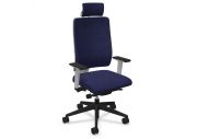 Fauteuil de bureau NPR Toleo blanc avec têtière 1