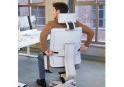 Fauteuil de bureau NPR Toleo blanc avec têtière 3