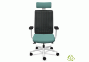 Fauteuil Wi-Max blanc résille avec têtière 4