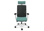 Fauteuil Wi-Max blanc résille avec têtière 6