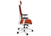 Fauteuil Wi-Max blanc tapissé avec têtière 30