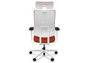 Fauteuil Wi-Max blanc tapissé avec têtière 32