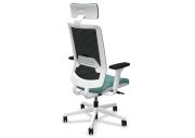 Fauteuil Wi-Max blanc résille avec têtière 29