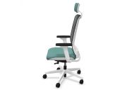 Fauteuil Wi-Max blanc résille avec têtière 32