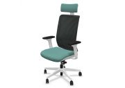 Fauteuil Wi-Max blanc résille avec têtière 33