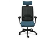 Fauteuil Wi-Max noir résille avec têtière 6