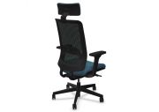 Fauteuil Wi-Max noir résille avec têtière 26