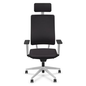 Fauteuil Newback blanc avec têtière