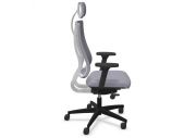 Fauteuil de bureau NPR Newback blanc avec têtière 6