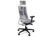 Fauteuil de bureau NPR Newback blanc avec têtière 7