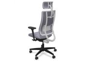 Fauteuil de bureau NPR Newback blanc avec têtière 9