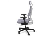 Fauteuil de bureau NPR Newback blanc avec têtière 10