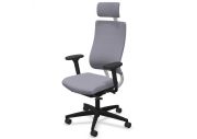 Fauteuil de bureau NPR Newback blanc avec têtière 11