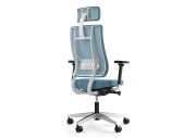 Fauteuil de bureau NPR Newback blanc avec têtière 3