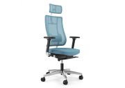 Fauteuil de bureau NPR Newback blanc avec têtière 12