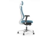 Fauteuil de bureau NPR Newback blanc avec têtière 13