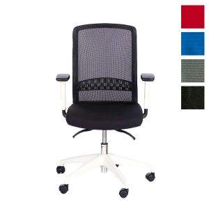 Fauteuil synchrone en maille Scott blanc