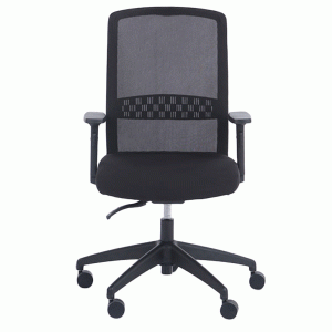 Fauteuil synchrone en maille Scott noir