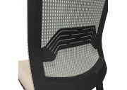 Fauteuil Wi-Max noir résille avec têtière 40