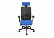 Fauteuil Wi-Max noir résille avec têtière 2