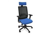 Fauteuil Wi-Max noir résille avec têtière 1
