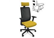 Fauteuil Wi-Max noir résille avec têtière 32